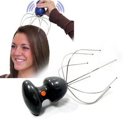 Vibrating Spider Scalp Care Brush Stimulator Smart Head Scratcher Electric Hair Scalp Massager For Hair Growth